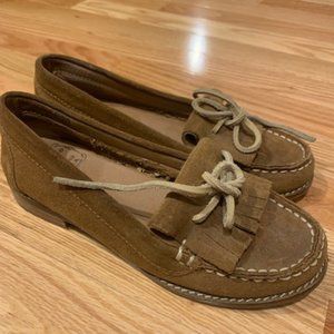 Lucky Brand Brown Suede Moccasins